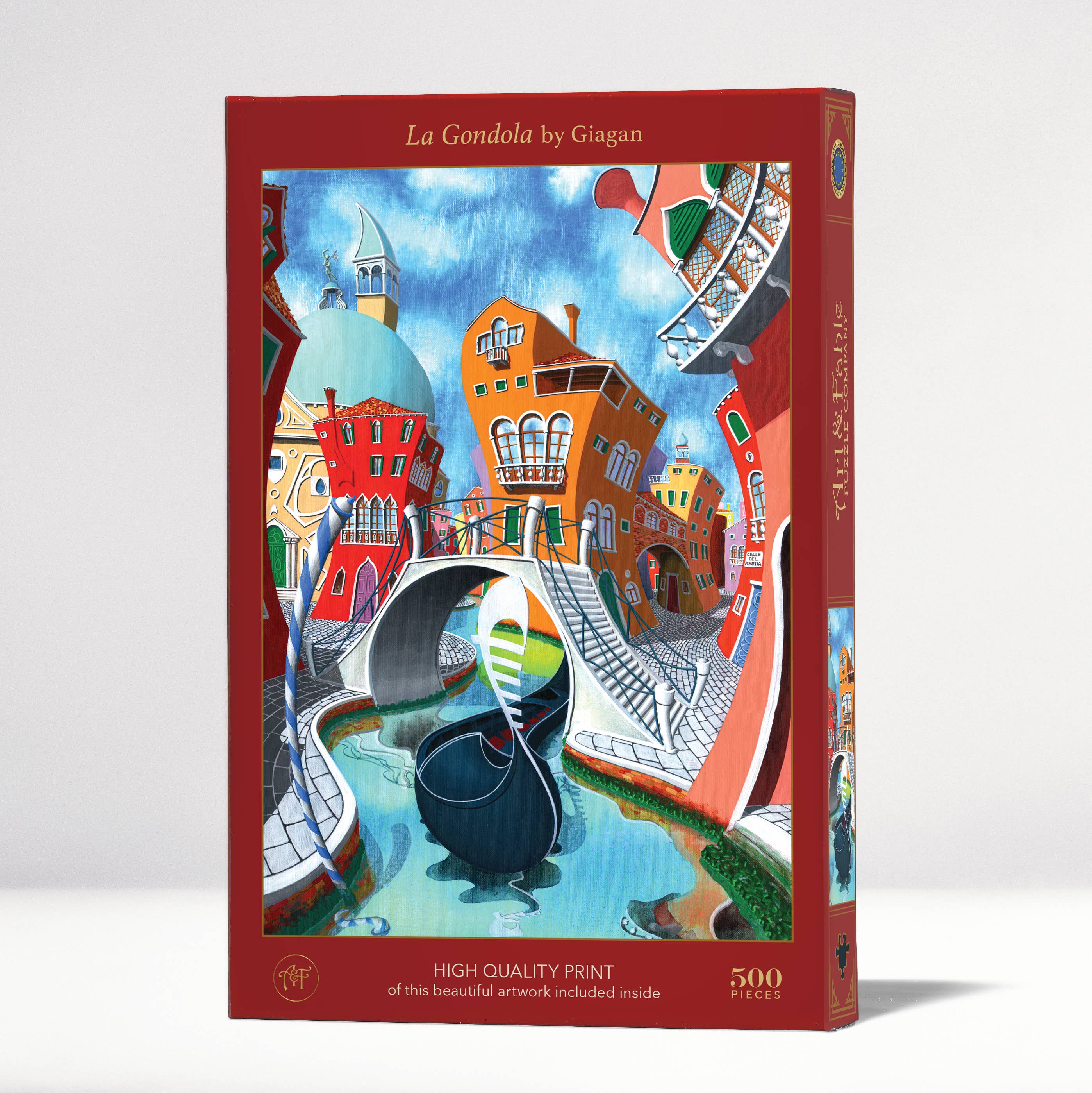 La Gondola - 500-pc Velvet-Touch Jigsaw Puzzle - Art & Fable Puzzle Company - littleyoyo.ca