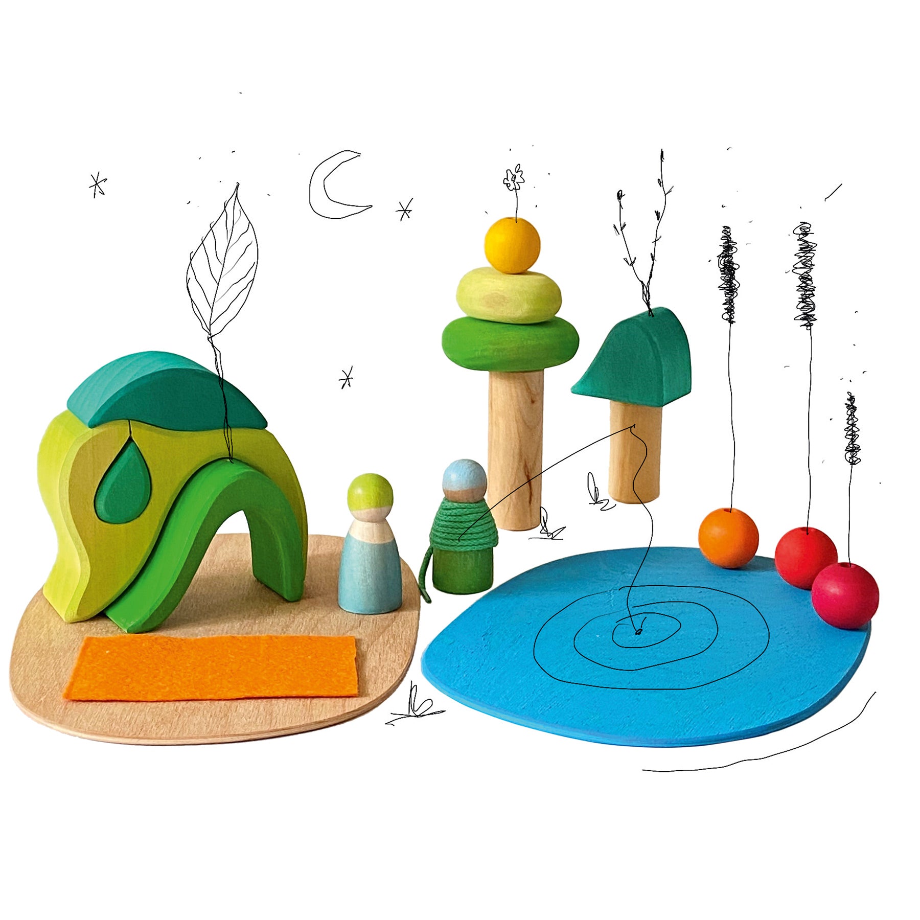 Grimm's - Small World Play - In the Woods - Grimm's - littleyoyo.ca