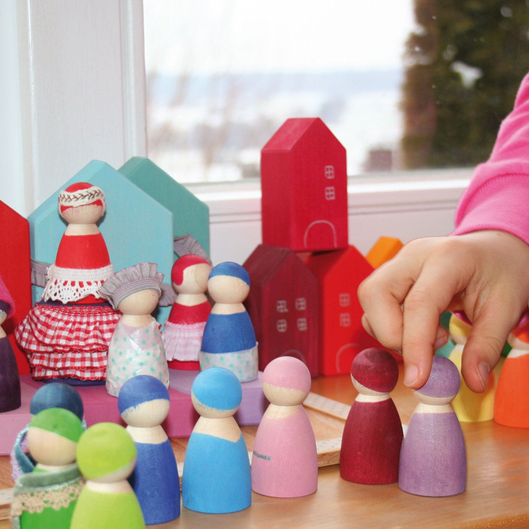 Grimm's - Houses Building Set - Small - Grimm's - littleyoyo.ca