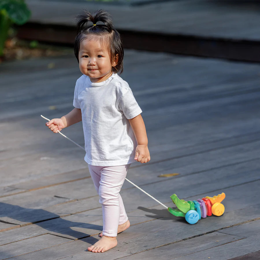 PlanToys - Rainbow Alligator - PlanToys - littleyoyo.ca