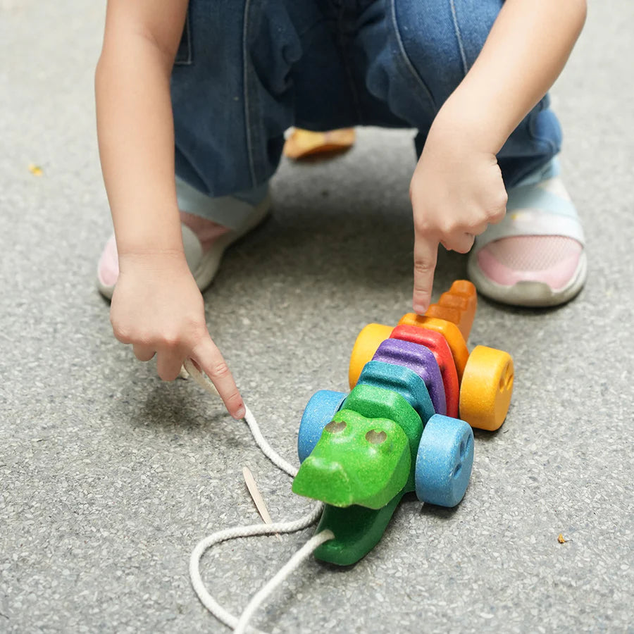 PlanToys - Rainbow Alligator - PlanToys - littleyoyo.ca
