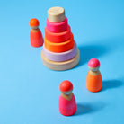 Grimm's - Small Conical Tower Neon Pink - Grimm's - littleyoyo.ca