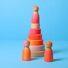 Grimm's - Small Conical Tower Neon Pink - Grimm's - littleyoyo.ca