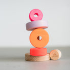 Grimm's - Small Conical Tower Neon Pink - Grimm's - littleyoyo.ca