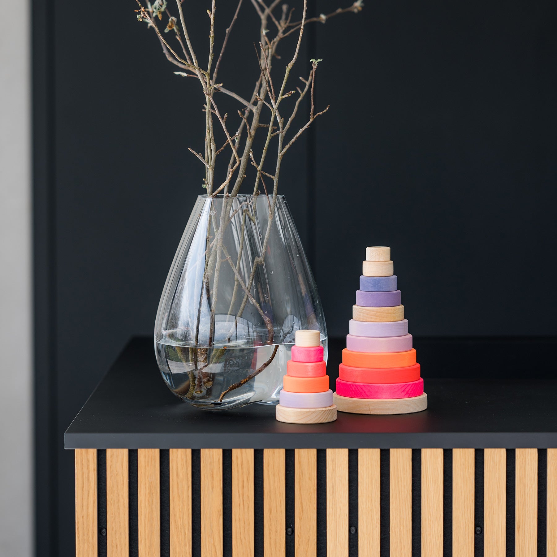 Grimm's - Conical Tower Neon Pink - Grimm's - littleyoyo.ca