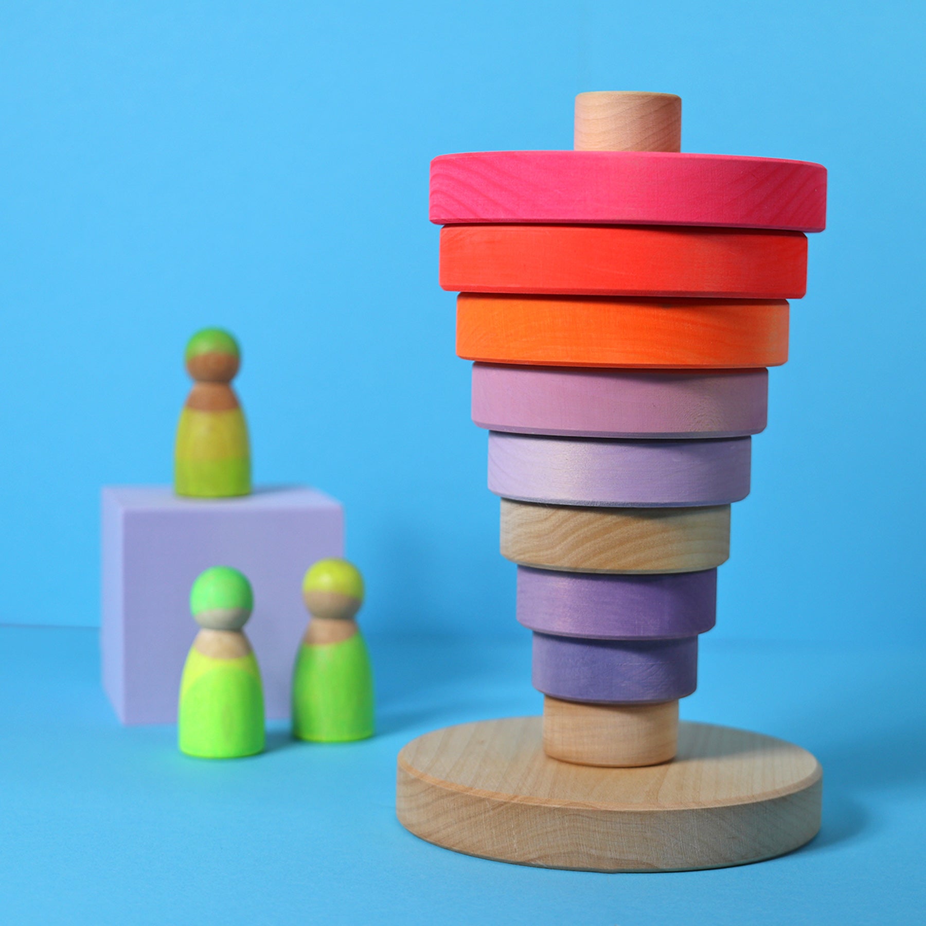 Grimm's - Conical Tower Neon Pink - Grimm's - littleyoyo.ca