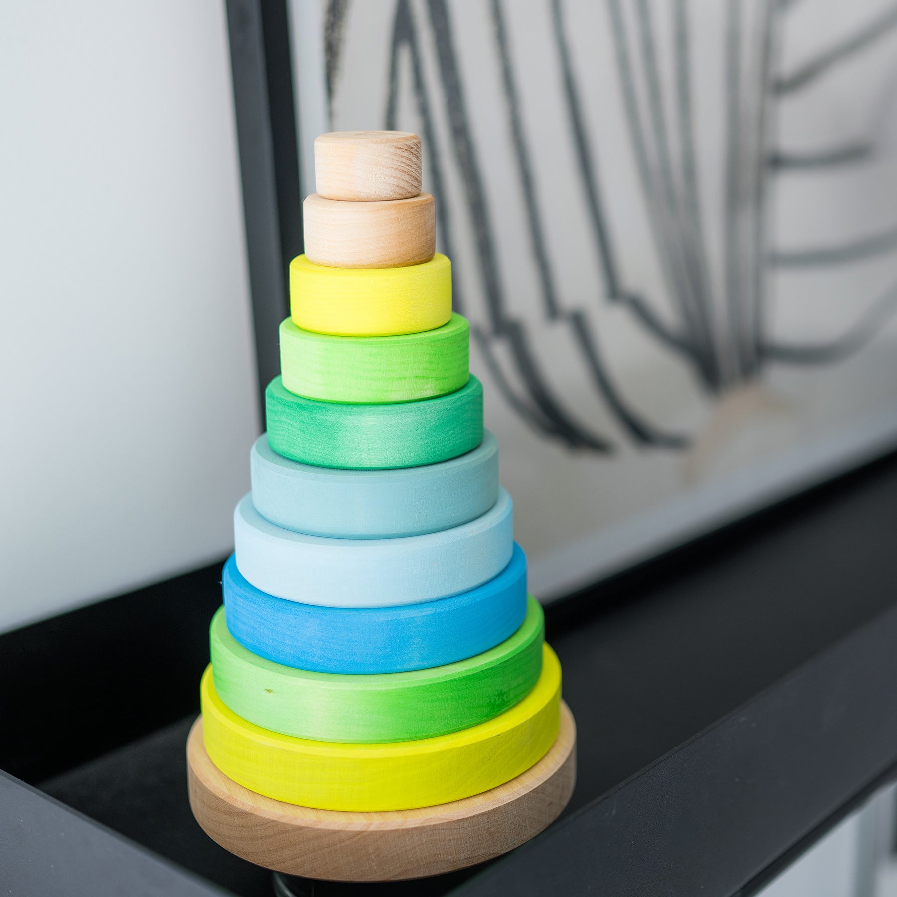 Grimm's - Conical Tower Neon Green - Grimm's - littleyoyo.ca