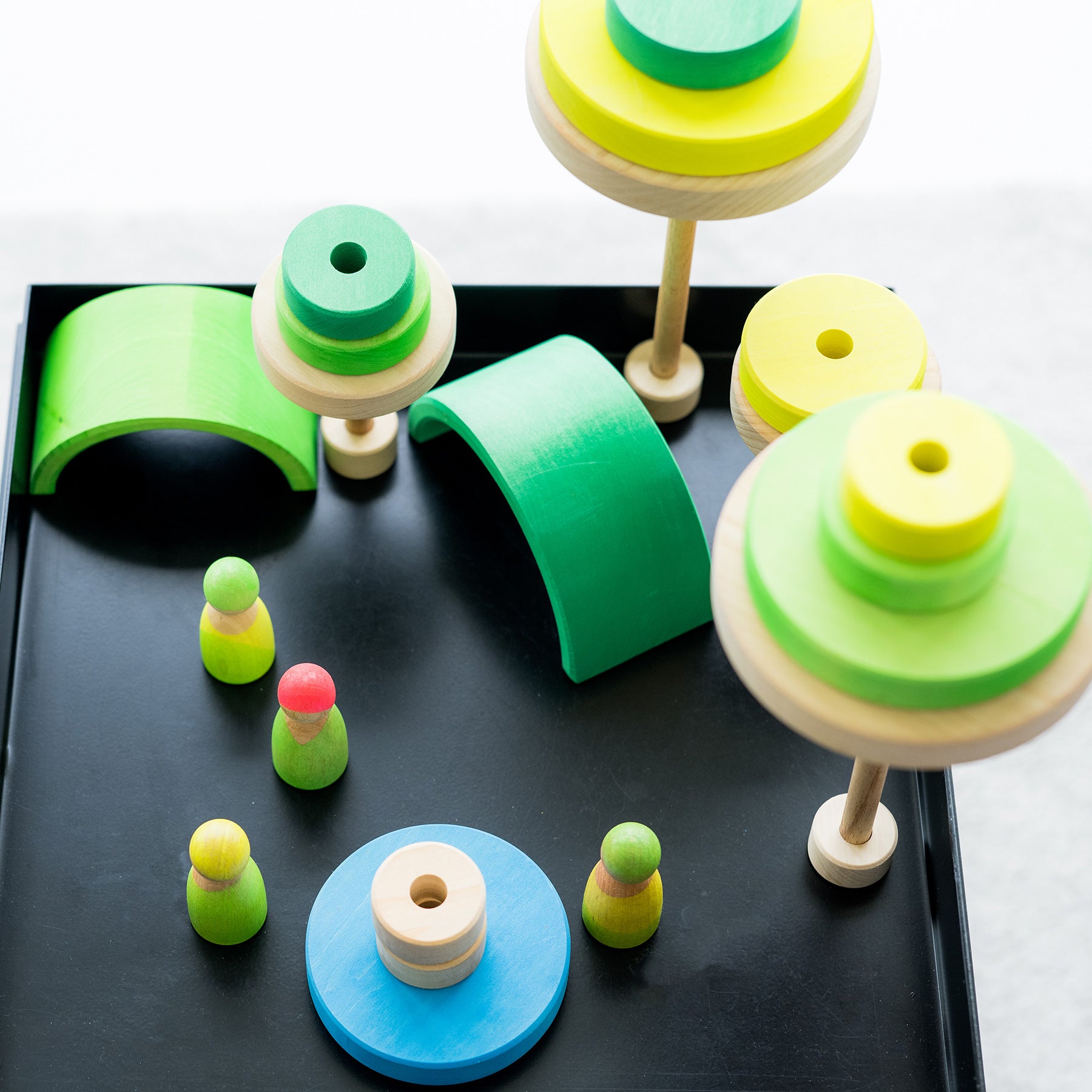 Grimm's - Conical Tower Neon Green - Grimm's - littleyoyo.ca