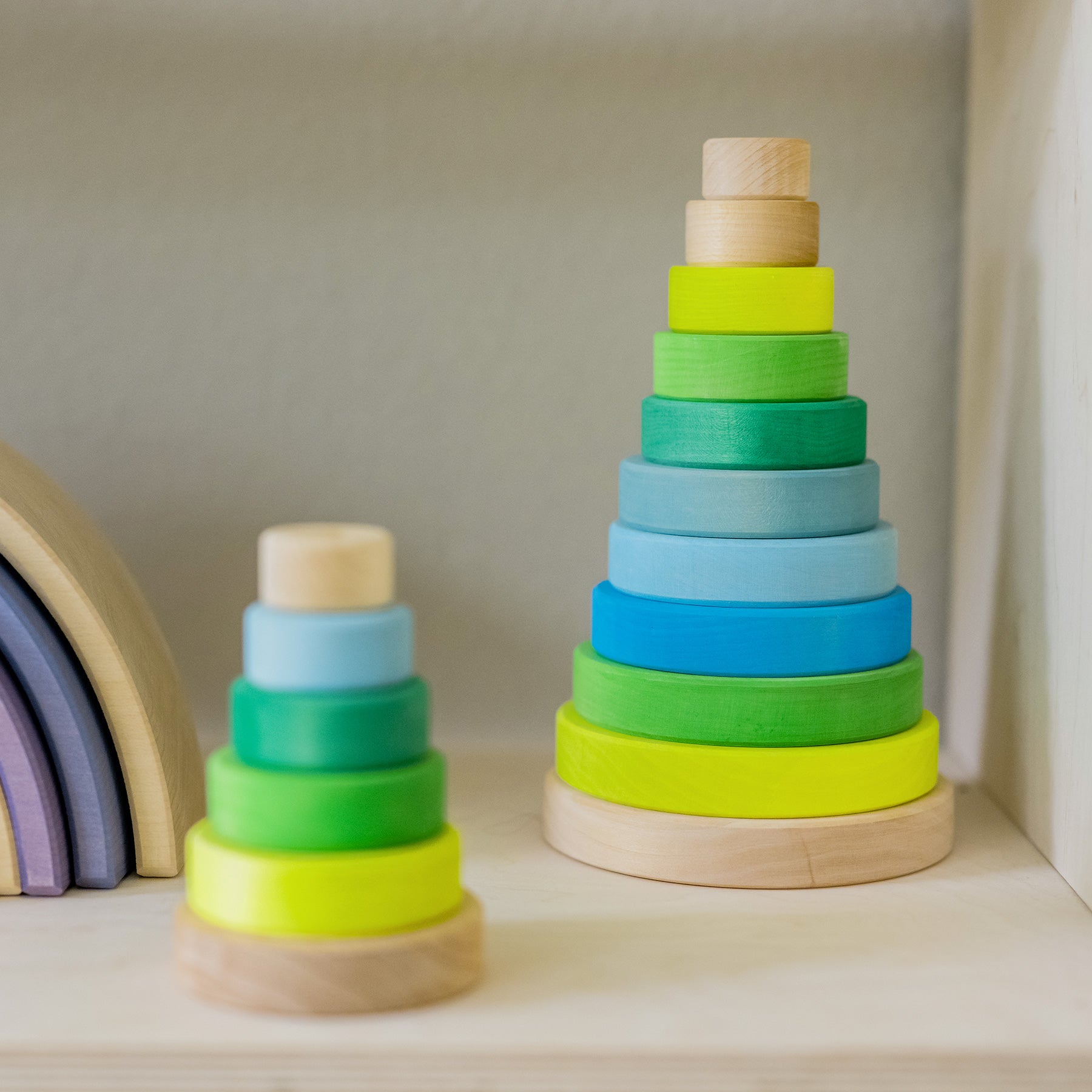 Grimm's - Conical Tower Neon Green - Grimm's - littleyoyo.ca