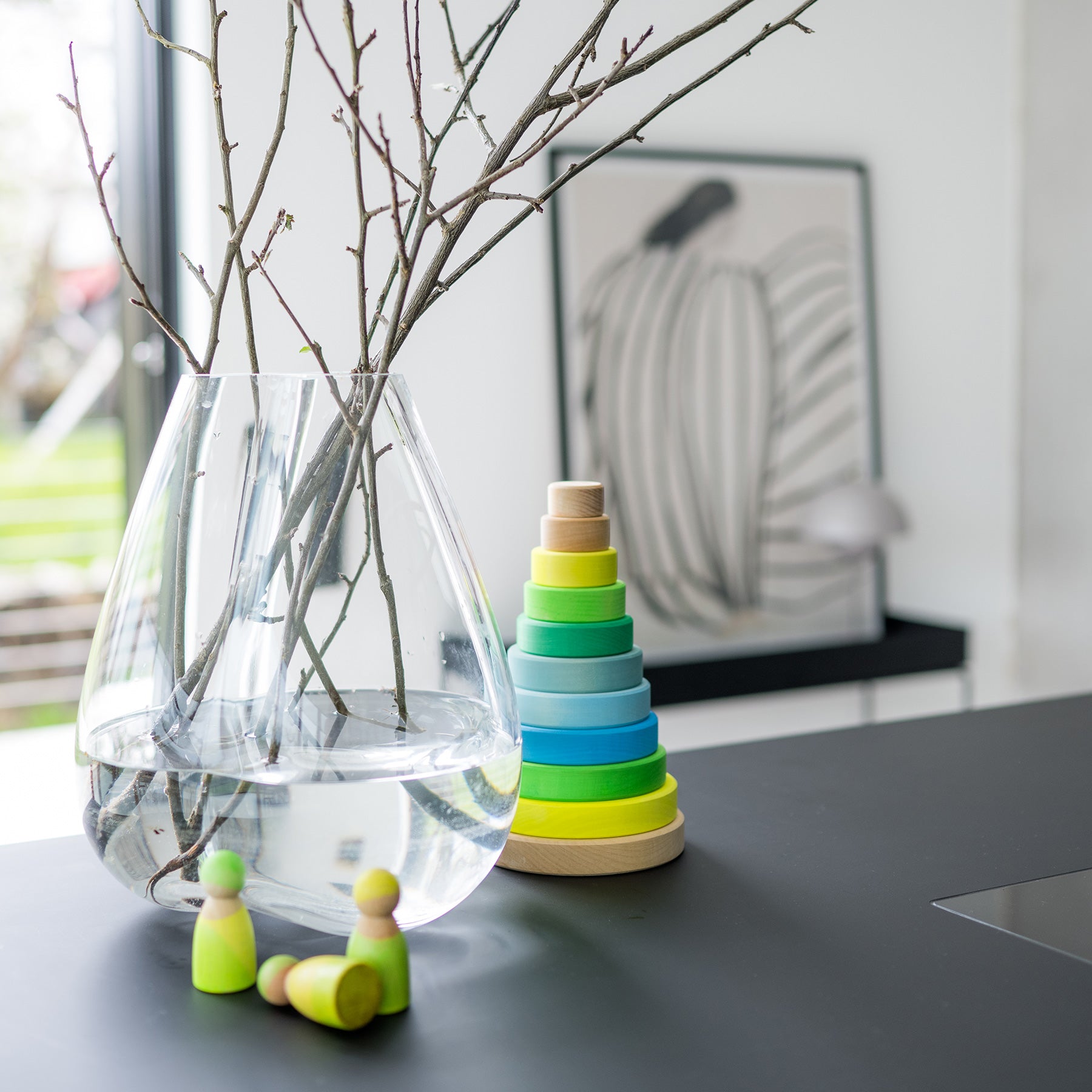 Grimm's - Conical Tower Neon Green - Grimm's - littleyoyo.ca