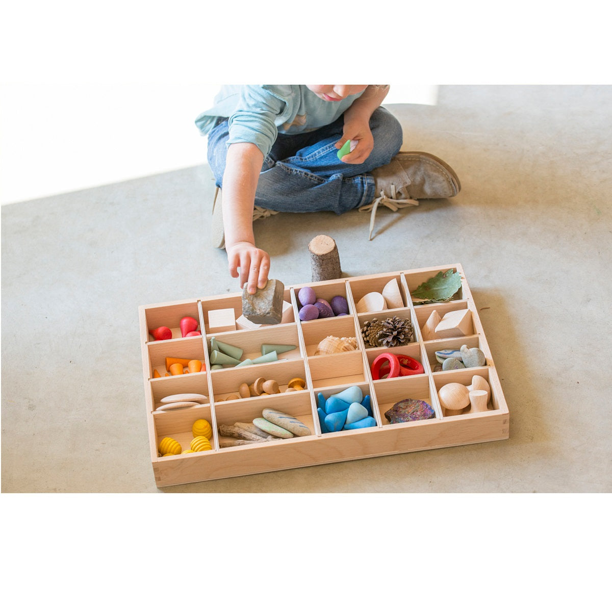 Grapat - Wood Tinker Tray for Sorting - Grapat - littleyoyo.ca