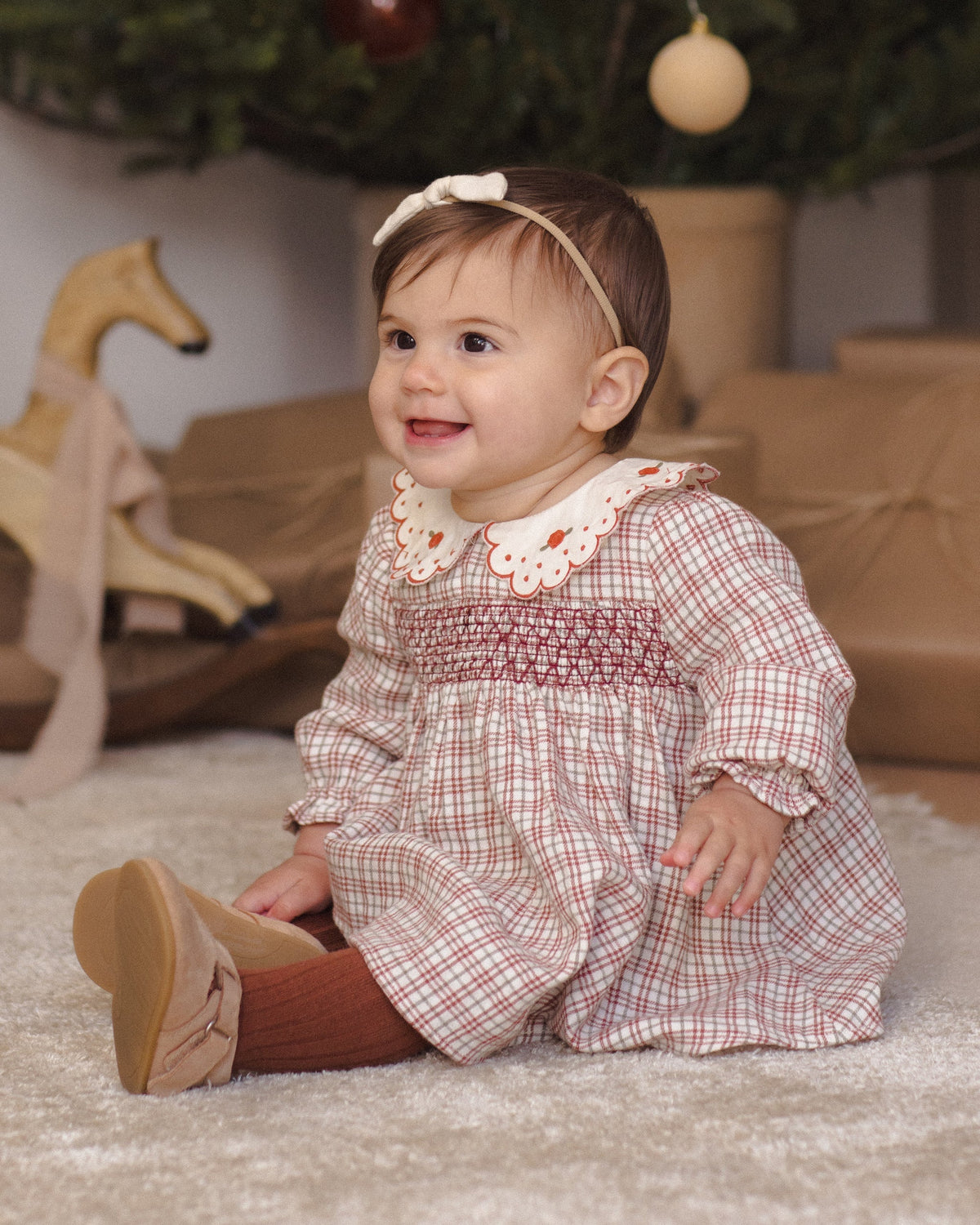 Quincy Mae Callie Dress Christmas Plaid
