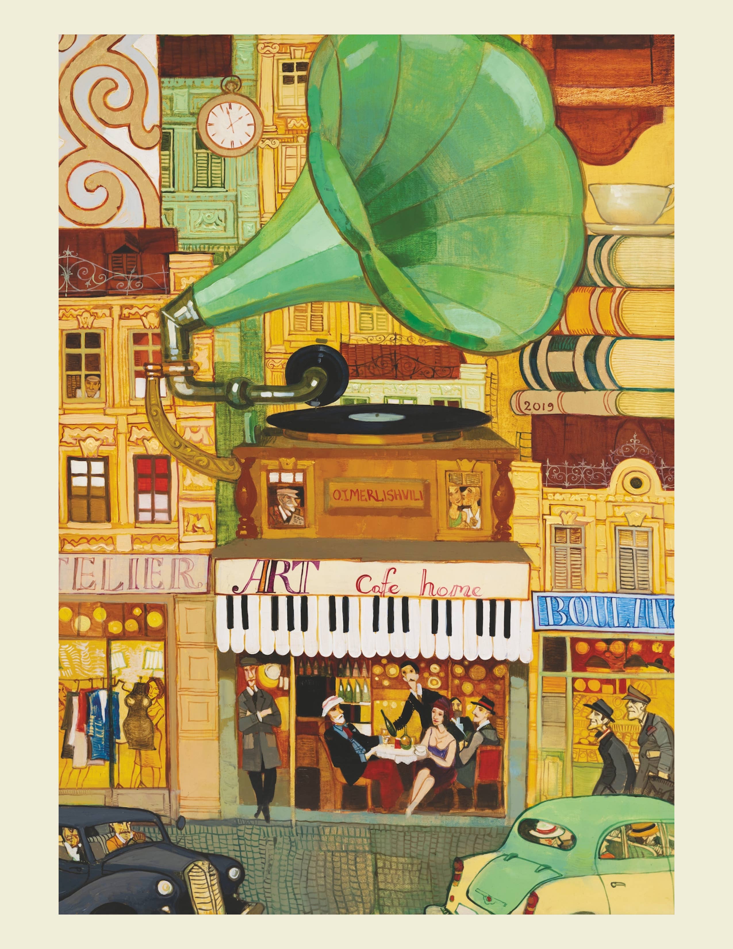 Art Cafe - 1000pc Velvet-Touch Jigsaw Puzzle - Art & Fable Puzzle Company - littleyoyo.ca