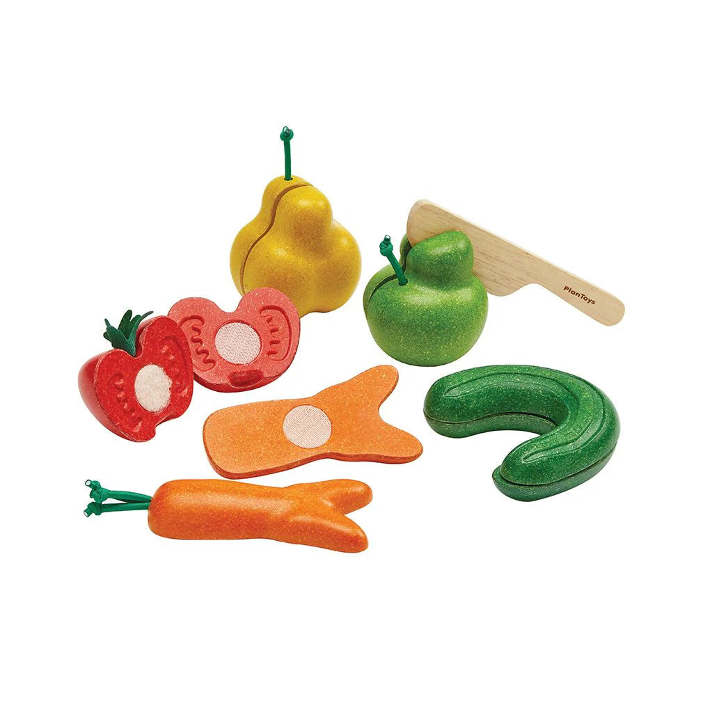 PlanToys - Wonky Fruit & Vegetables - PlanToys - littleyoyo.ca