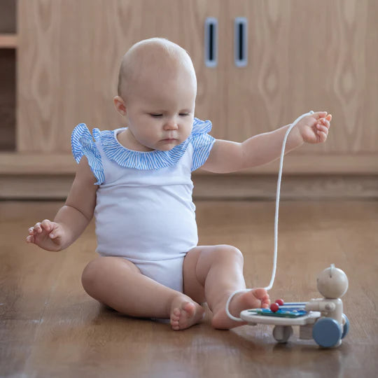Plantoys - Pull Along Musical Bear - PlanToys - littleyoyo.ca