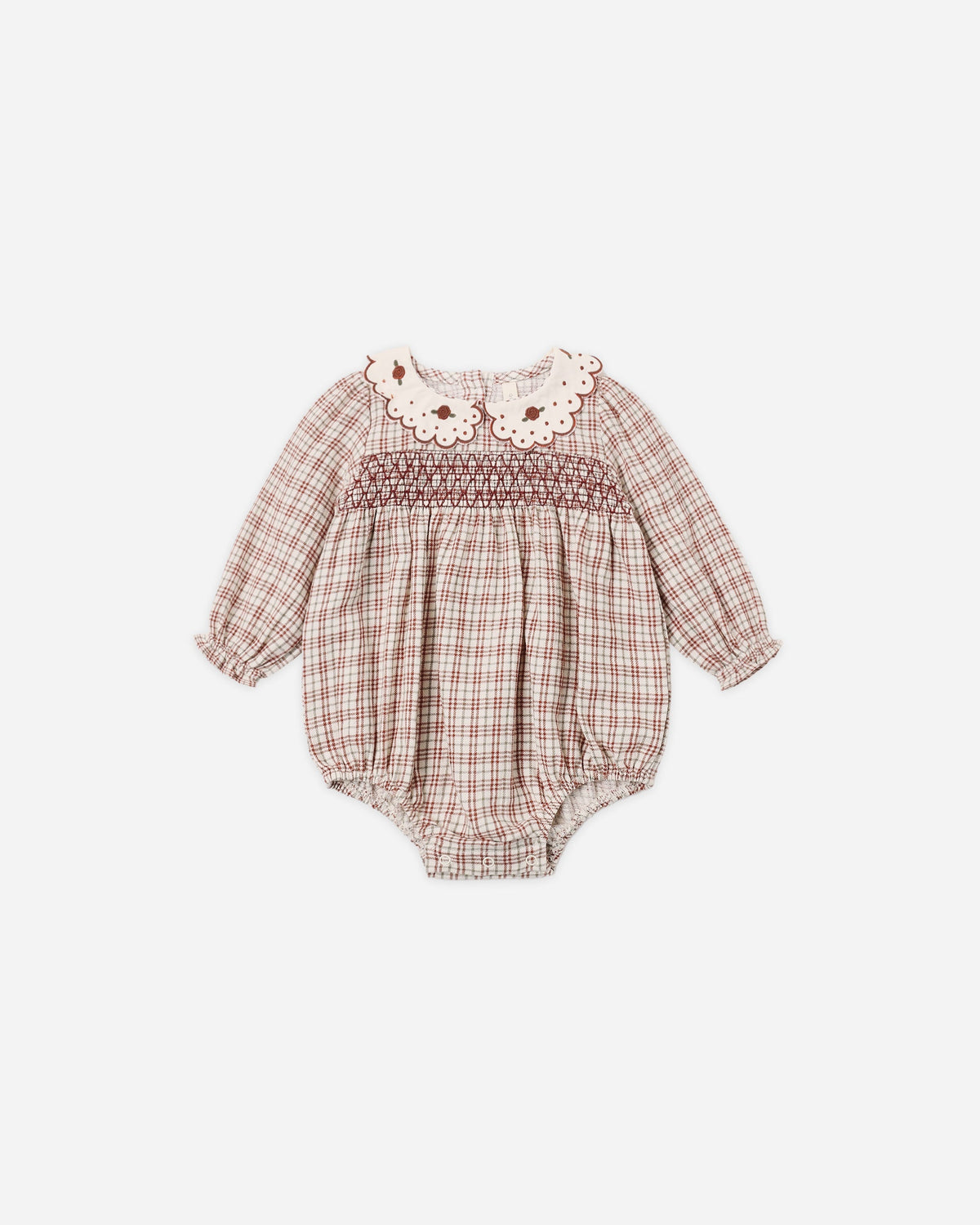 Quincy Mae Callie Romper Christmas Plaid