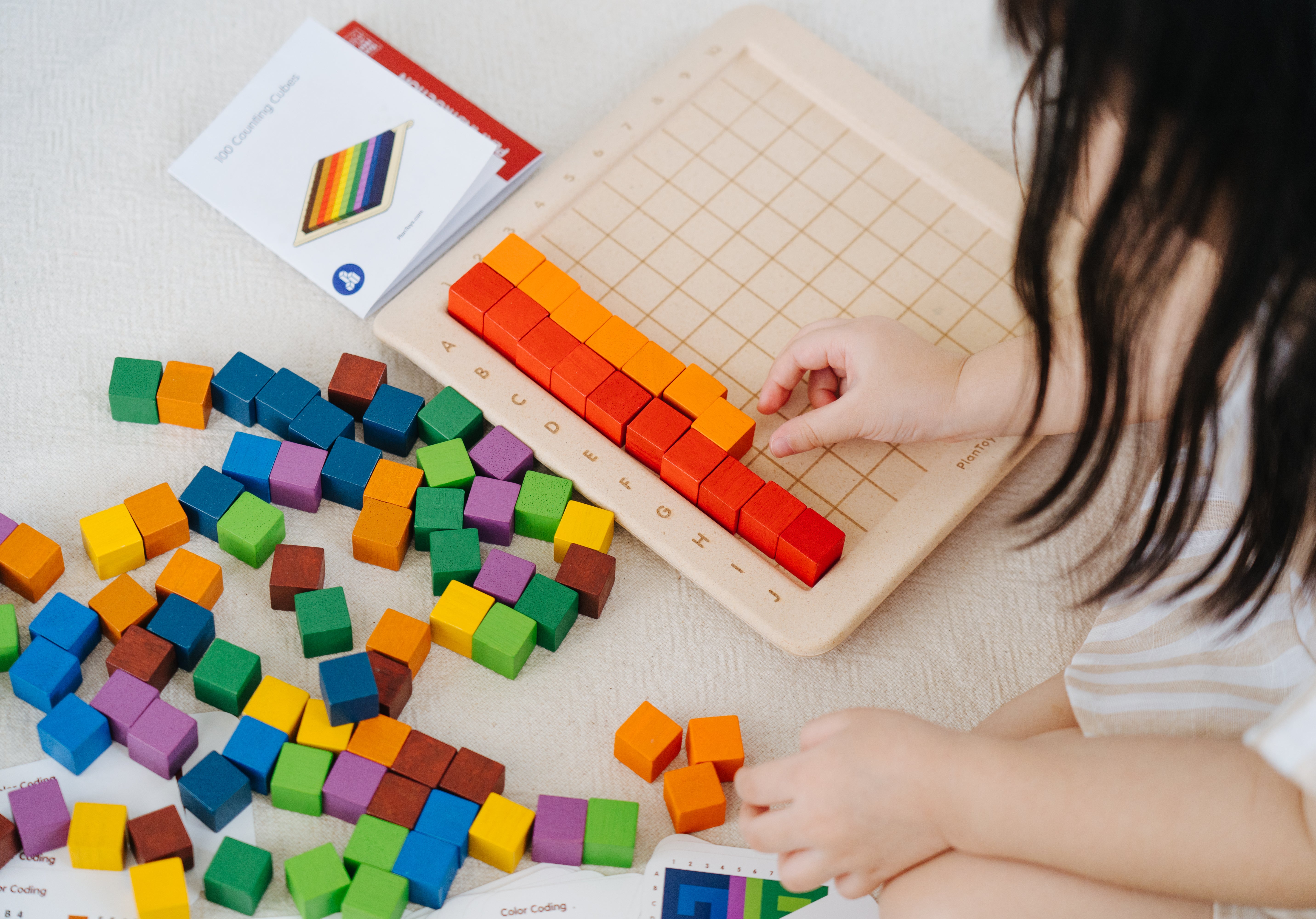 PlanToys - 100 Counting Cubes - Unit Plus - PlanToys - littleyoyo.ca