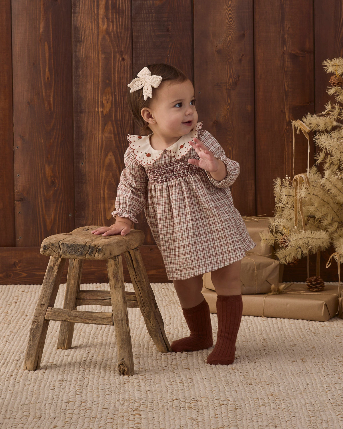 Quincy Mae Callie Dress Christmas Plaid