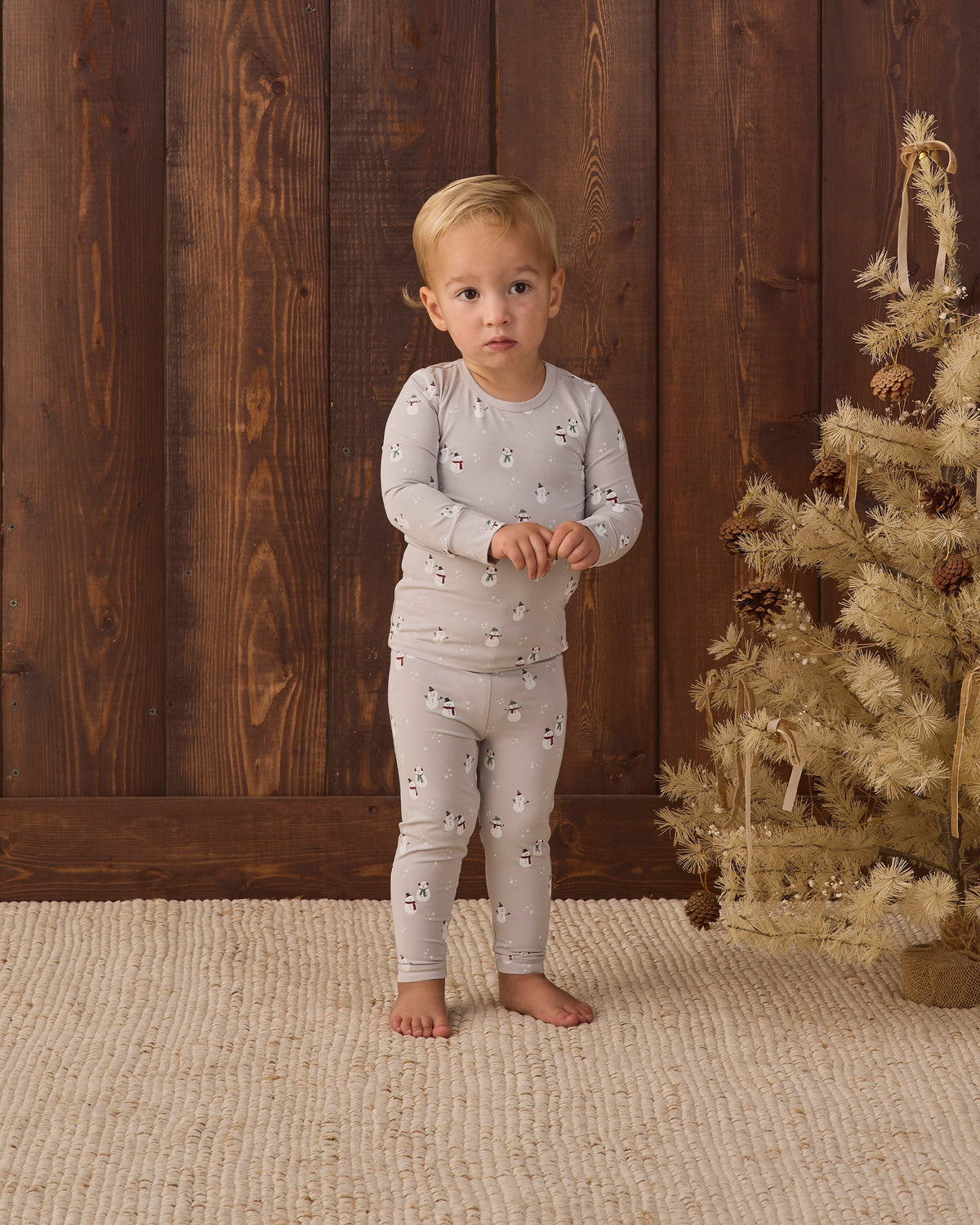 Quincy Mae Bamboo Pajama Set Snowman