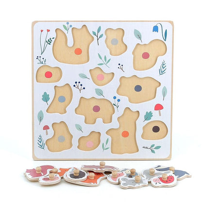 Vilac - Forest Animals Peg Puzzle - Sarah Betz