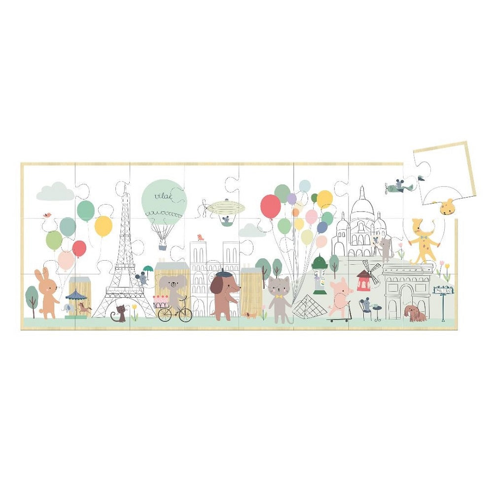 Vilac - Paris Puzzle 24pcs - Sarah Betz - Vilac - littleyoyo.ca