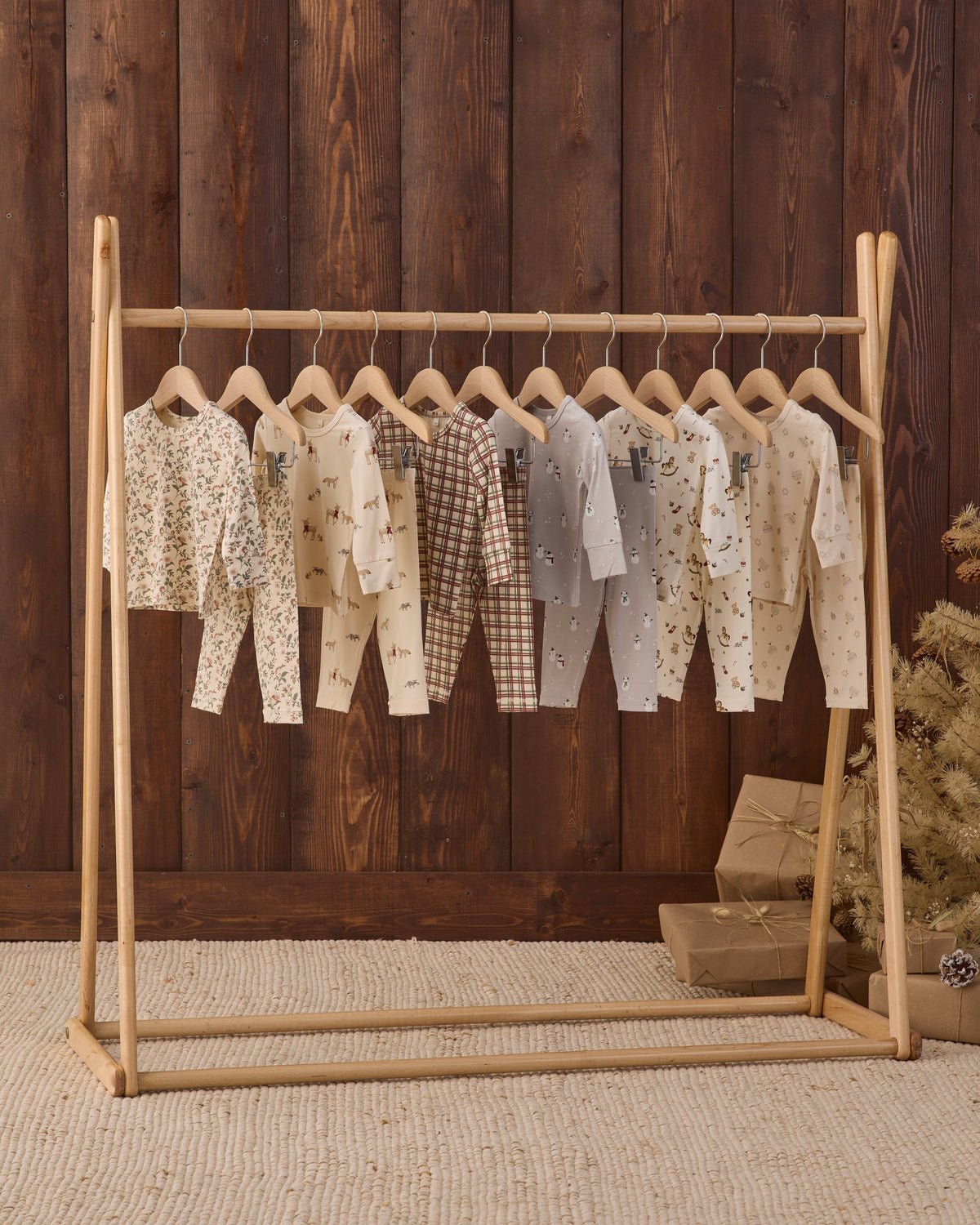 Quincy Mae Bamboo Pajama Set Forest Friends