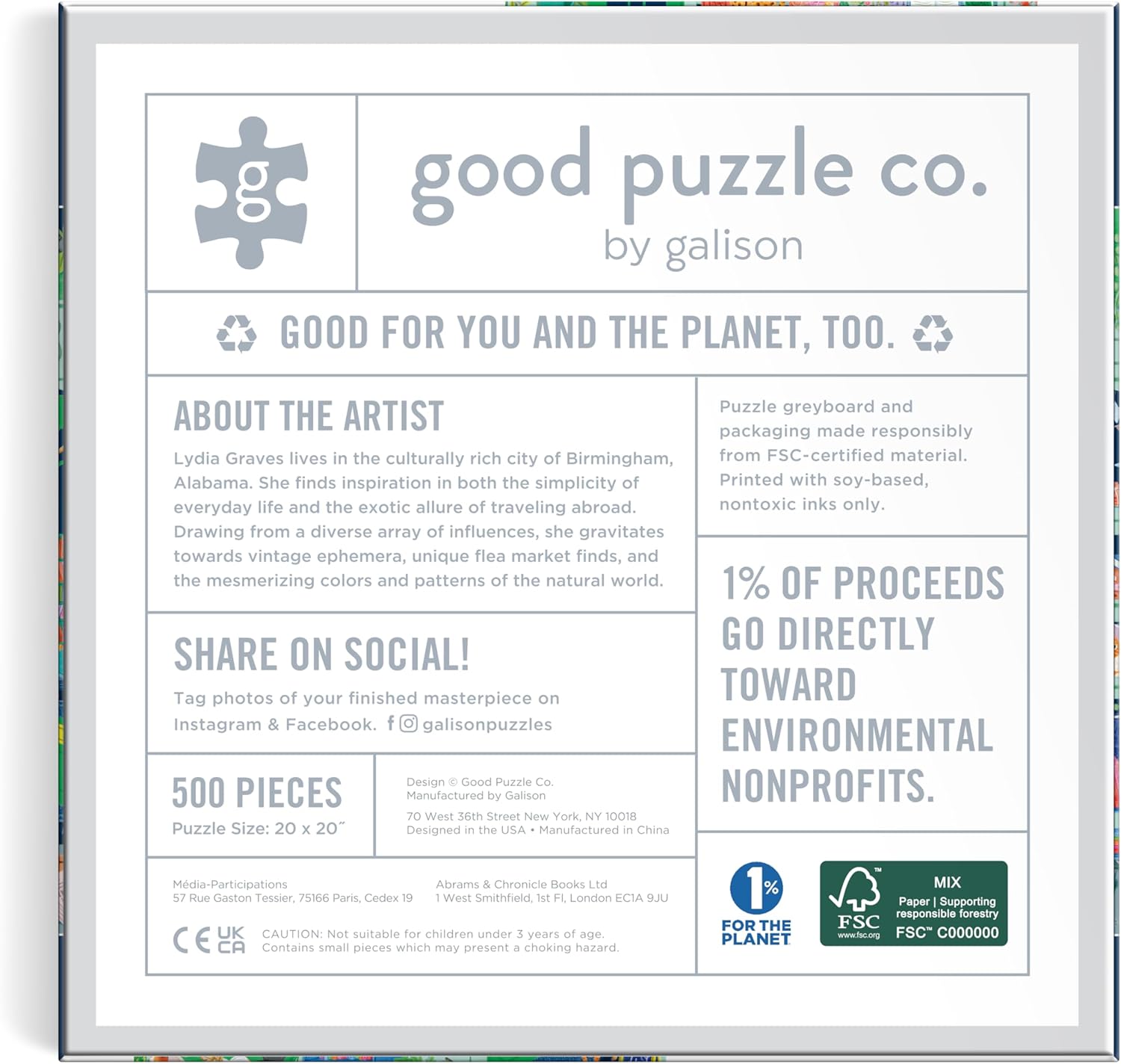 Good Puzzle Co. Bookshop Cats - 500pc Jigsaw Puzzle - Galison - littleyoyo.ca
