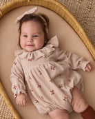 Quincy Mae Wendy Romper Red Bows