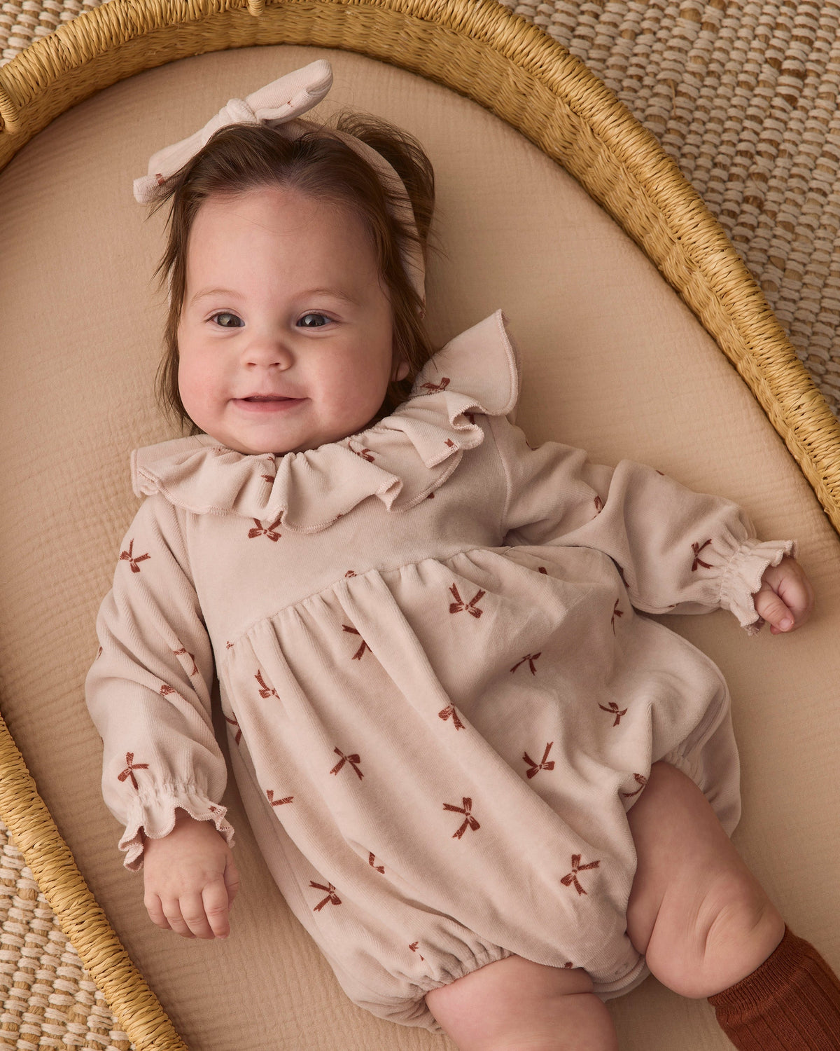 Quincy Mae Wendy Romper Red Bows