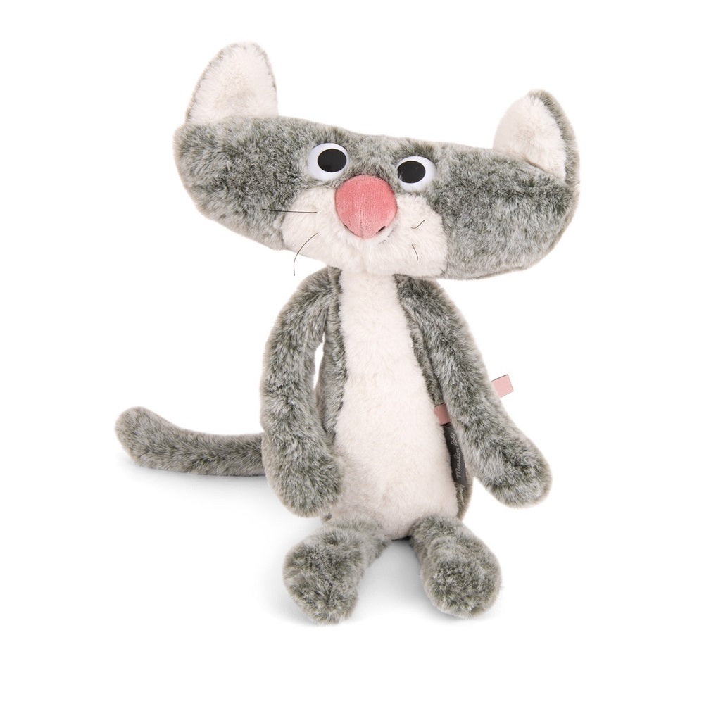 Moulin Roty - L'ecole des loisirs - Chien Pourri - Flat Cat Soft Toy - Moulin Roty - littleyoyo.ca