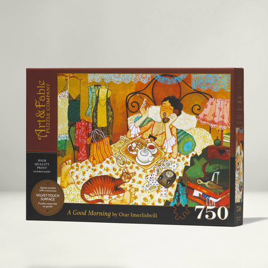 Art & Fable Puzzle Company - A Good Morning - 750-pc Velvet-Touch Jigsaw Puzzle