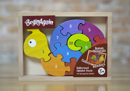 BeginAgain - Number Snail Puzzle