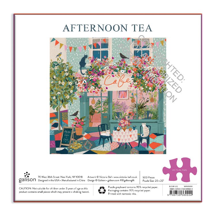 Galison - Afternoon Tea - 500pc Jigsaw Puzzle