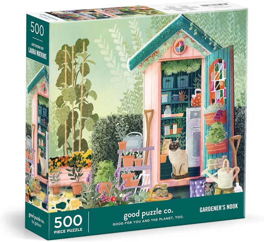 Good Puzzle Co. Gardener's Nook - 500pc Jigsaw Puzzle