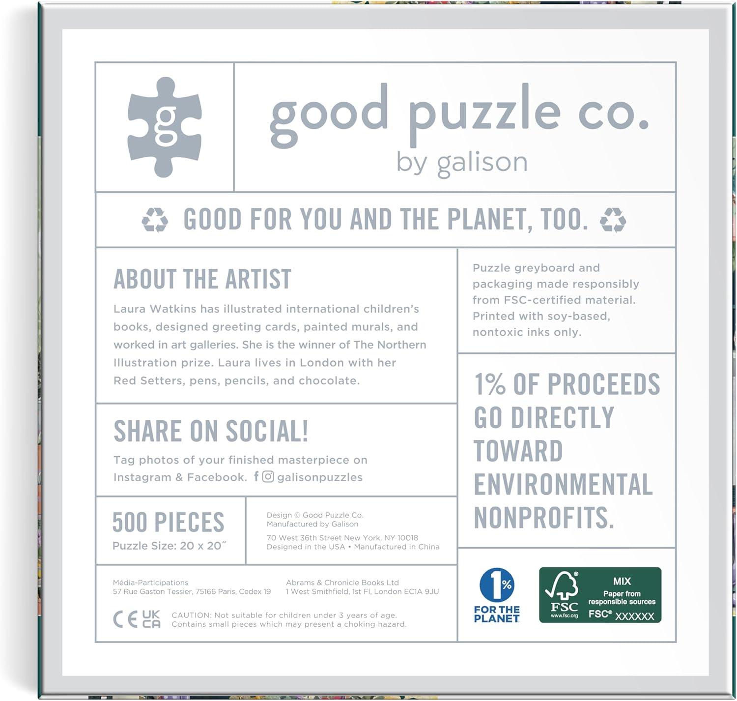 Good Puzzle Co. Gardener's Nook - 500pc Jigsaw Puzzle - Galison - littleyoyo.ca