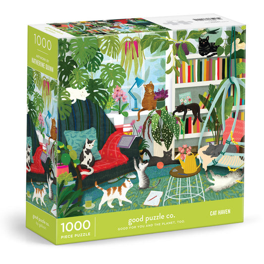 Good Puzzle Co. Cat Haven - 1000pc Jigsaw Puzzle