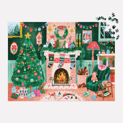 Cozy by the Fireplace - 1000 Piece Jigsaw Puzzle