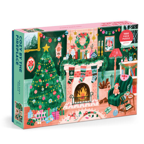 Cozy by the Fireplace - 1000 Piece Jigsaw Puzzle
