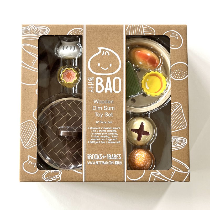 Bitty Bao - Wooden Dim Sum Toy Set - Bitty Bao - littleyoyo.ca