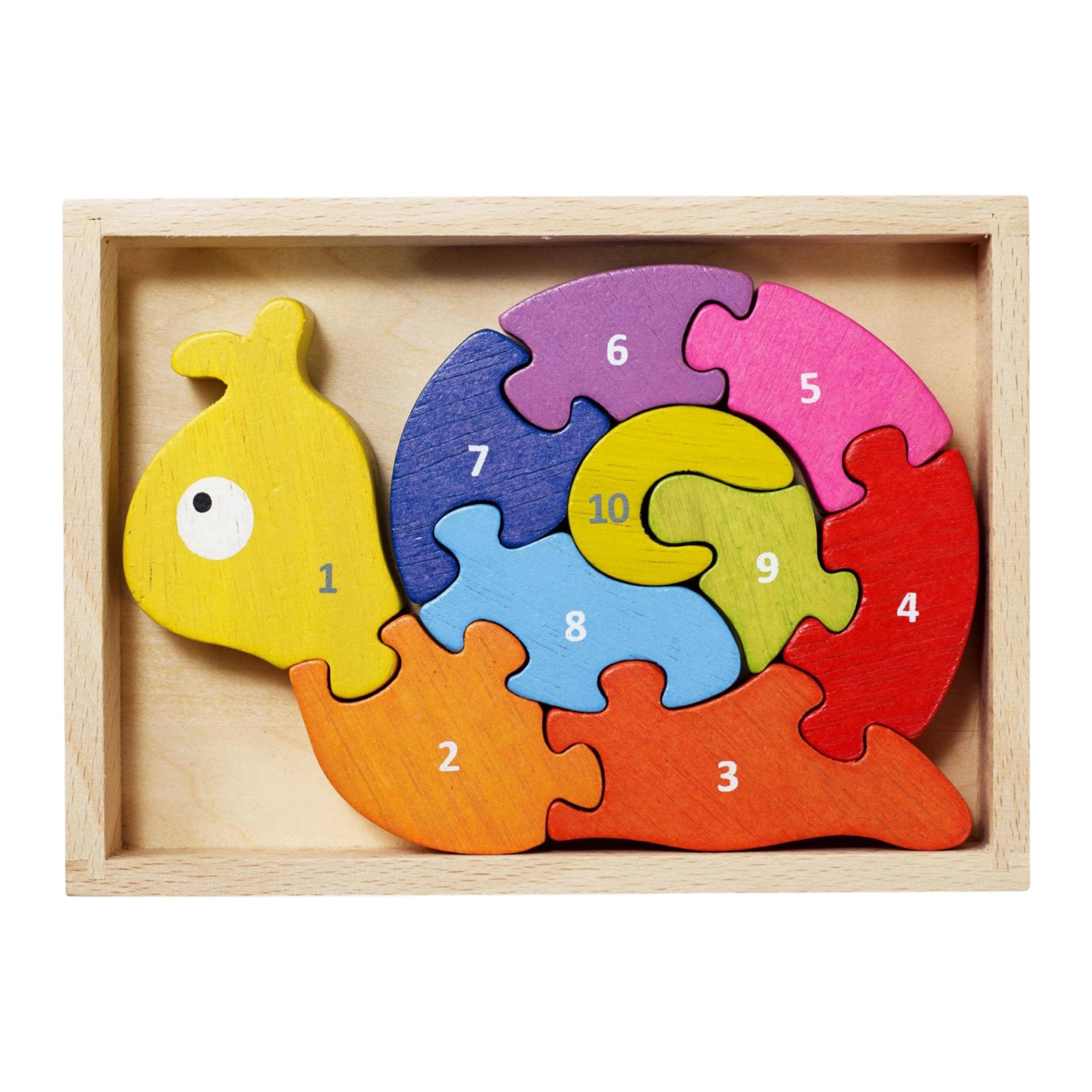 BeginAgain - Number Snail Puzzle - BeginAgain - littleyoyo.ca