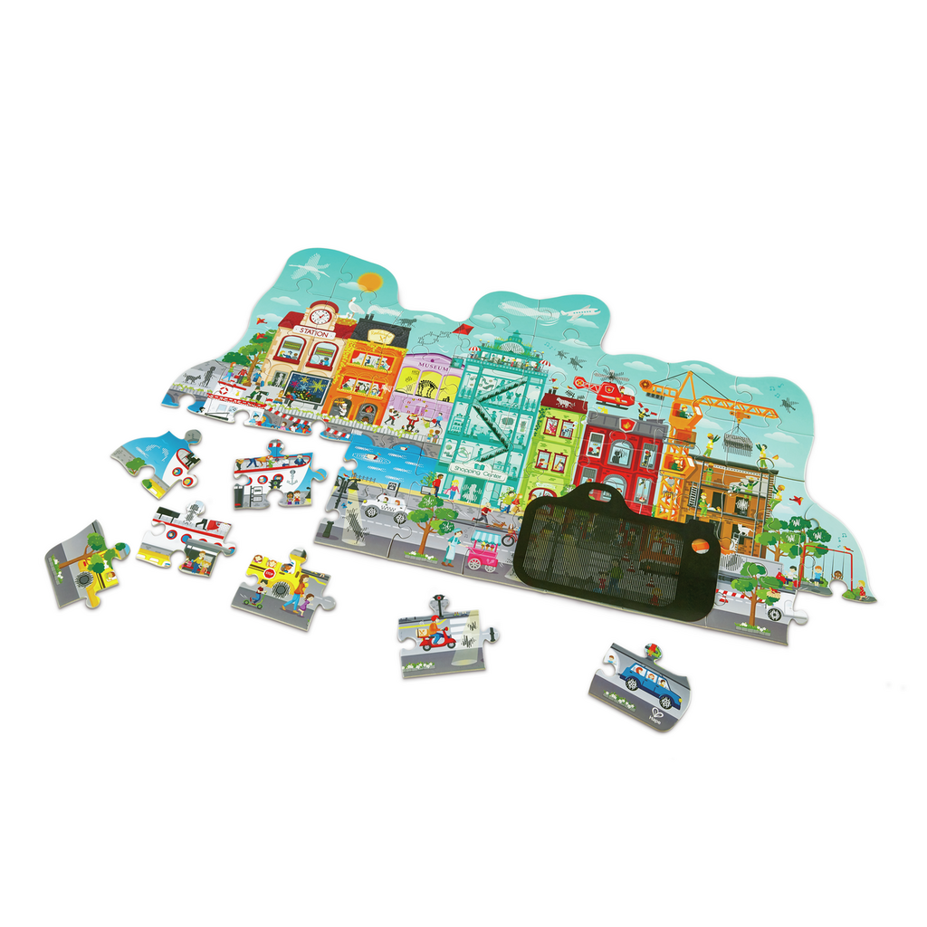 Hape - Animated City Puzzle - Hape - littleyoyo.ca