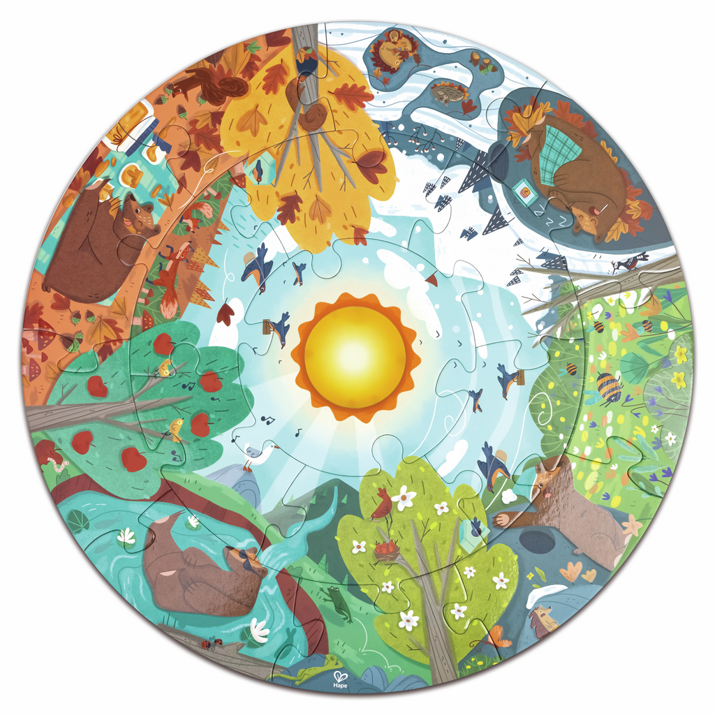 Hape - Four Seasons Puzzle - Hape - littleyoyo.ca