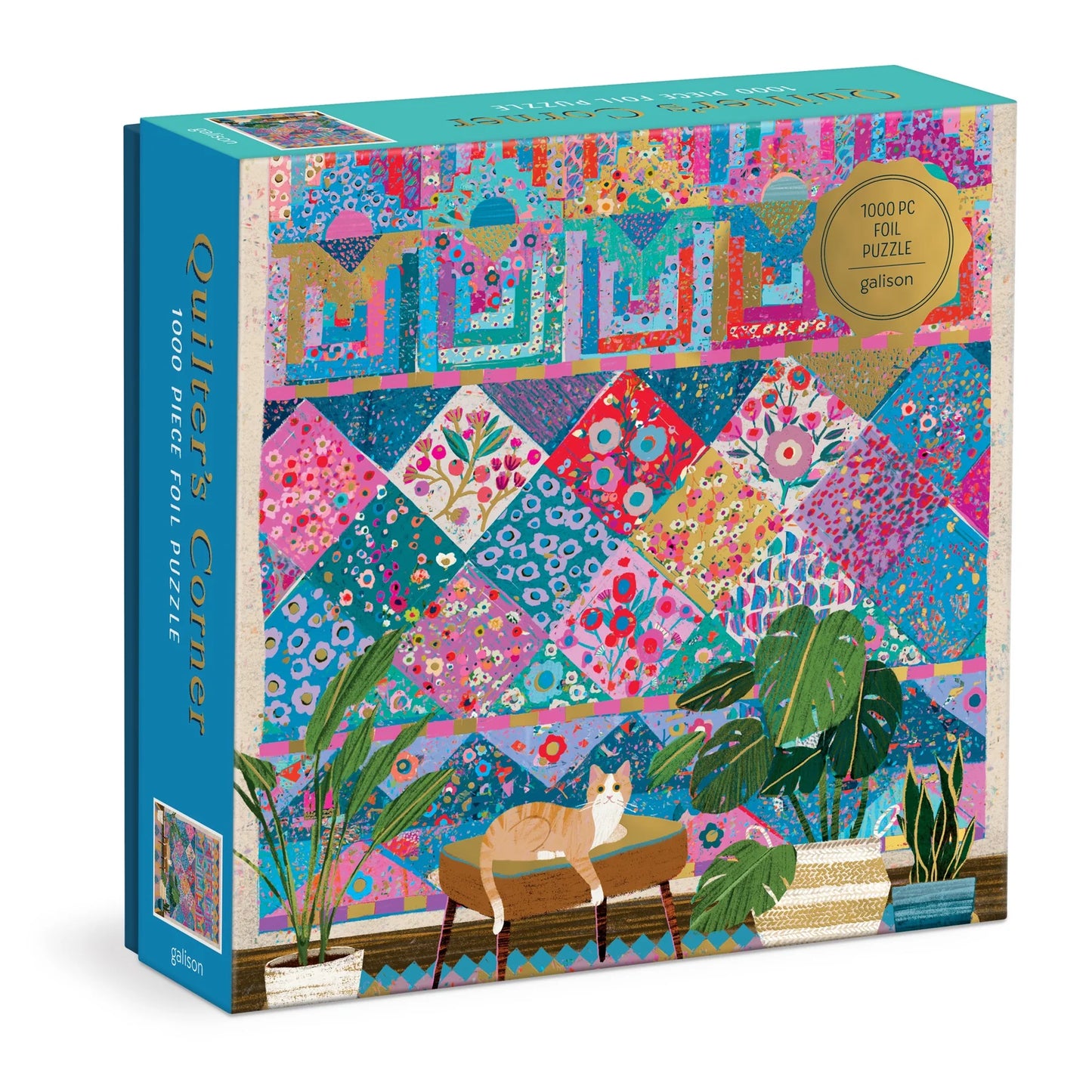 Victoria Ball Quilter's Corner - 1000pc Foil Jigsaw Puzzle