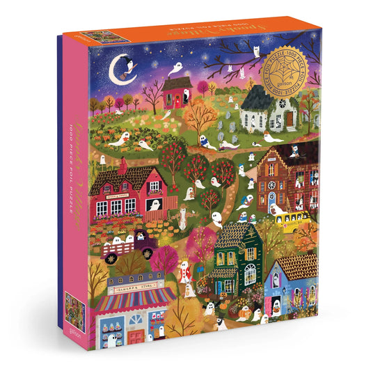 Joy Laforme Spooky Village - 1000pc  Foil Jigsaw Puzzle