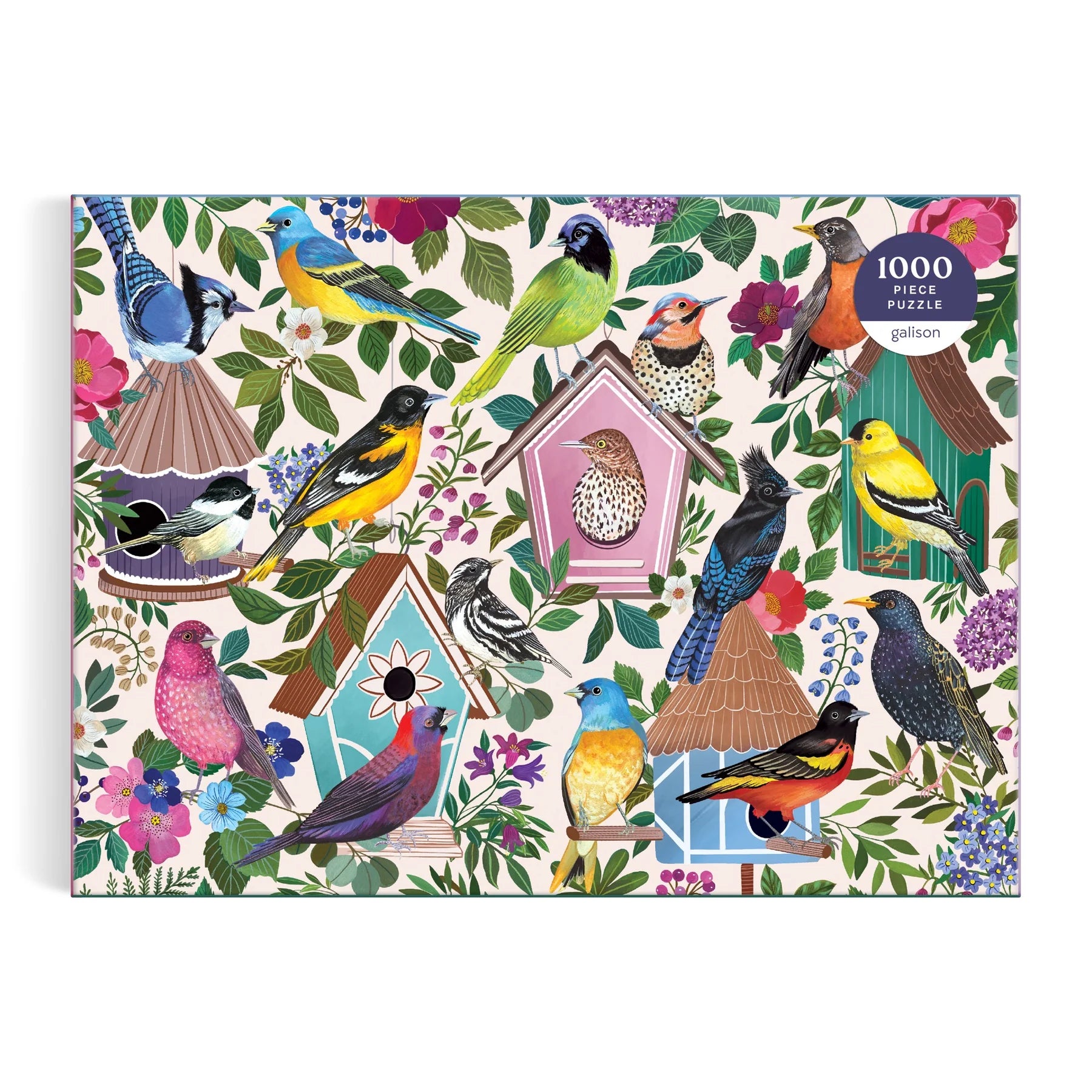 Birdhouse Lane - 1000pc Jigsaw Puzzle - Galison - littleyoyo.ca