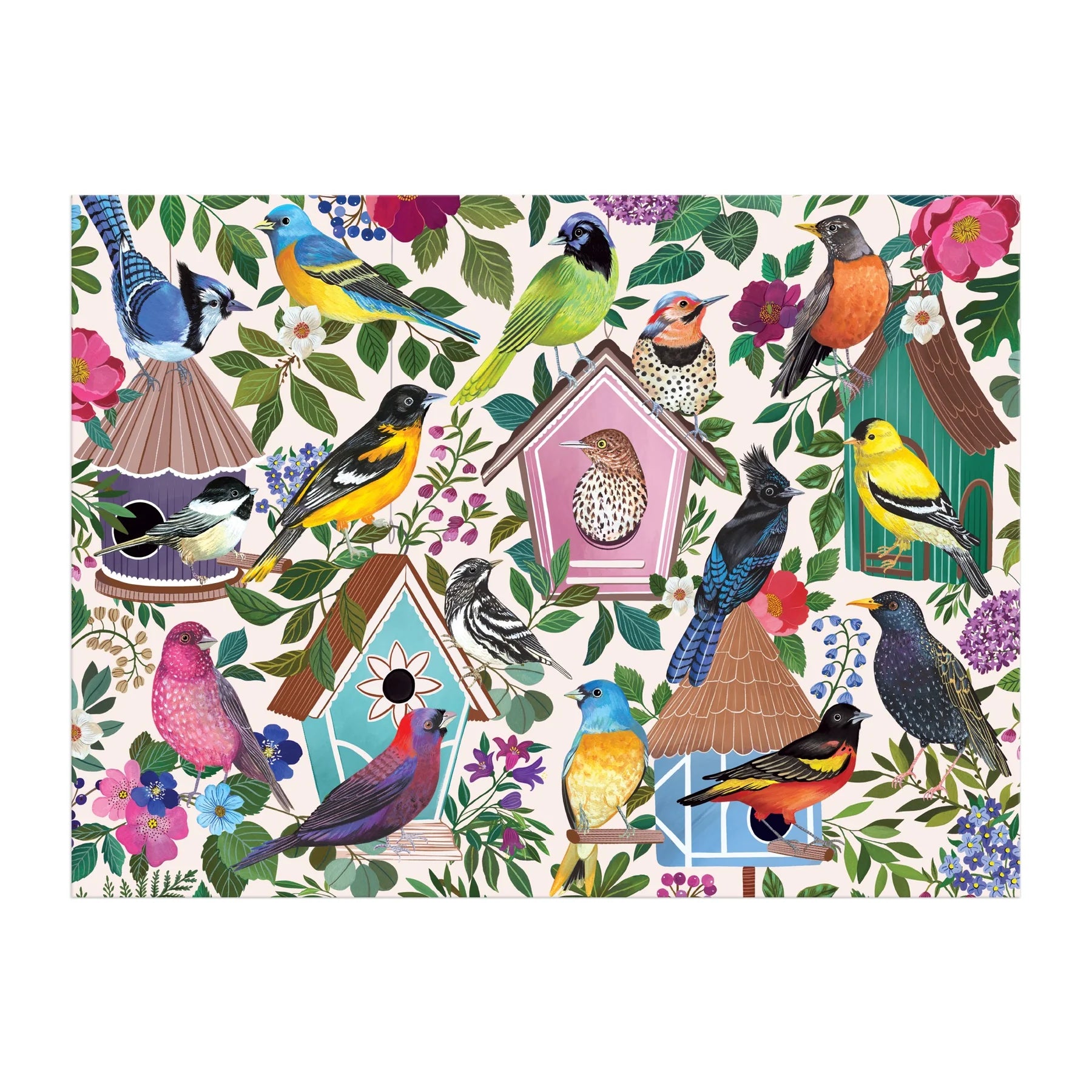 Birdhouse Lane - 1000pc Jigsaw Puzzle - Galison - littleyoyo.ca