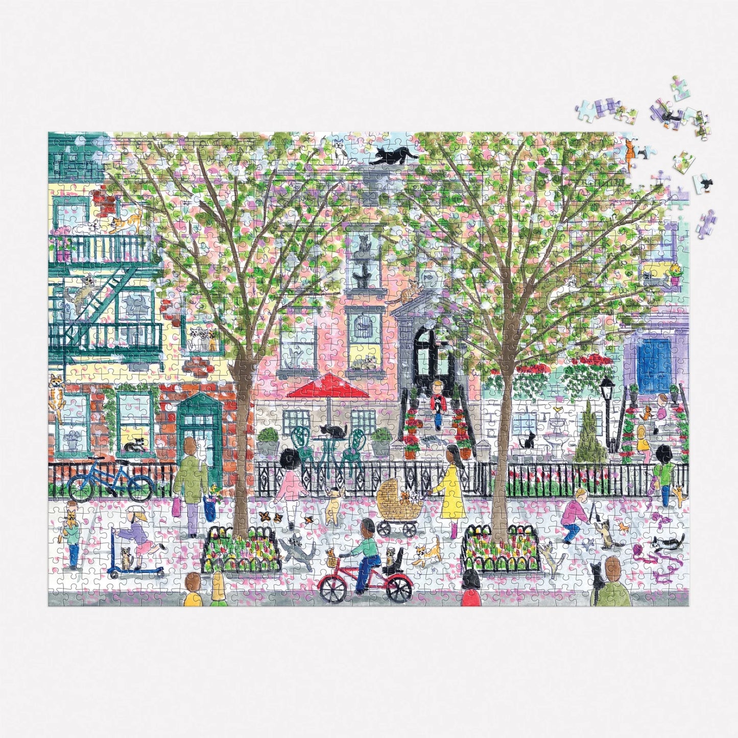 Michael Storrings Cats in the City  - 1000pc Jigsaw Puzzle