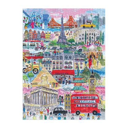 Michael Storrings Cities Around the World  - 1000pc Jigsaw Puzzle