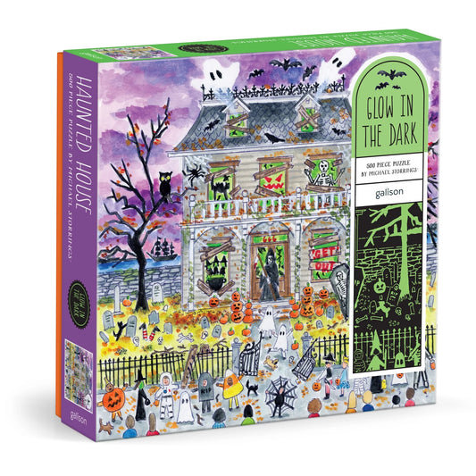 Michael Storrings Haunted House - 500 Piece Glow in the Dark Jigsaw Puzzle