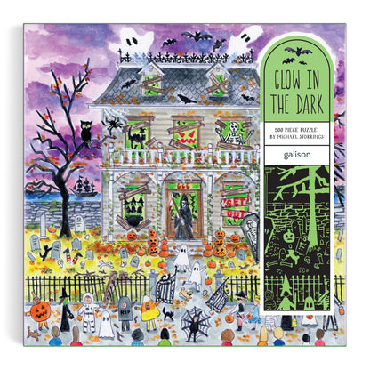 Michael Storrings Haunted House - 500 Piece Glow in the Dark Jigsaw Puzzle